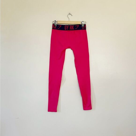 SALE! Pink Gymshark Workout Tights Size XS EUC - Picture 2 of 6